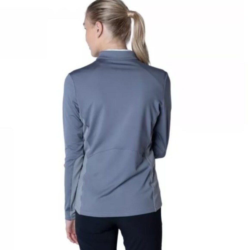 NEW Levelwear Bayshore Active Midlayer Quarter Zip in Pebble Gray Size Small - Picture 2 of 10